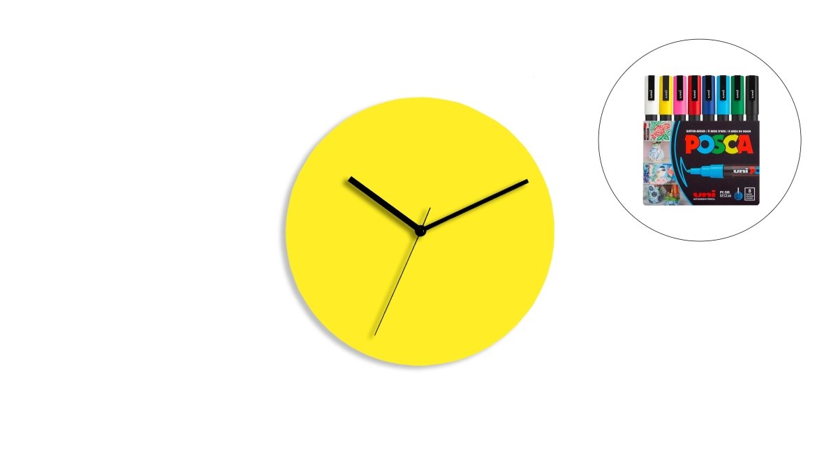 Sketch Clock® : L'horloge colorée créative et personnalisable à l'infini - Horloge - Aire - M195-47 - 60