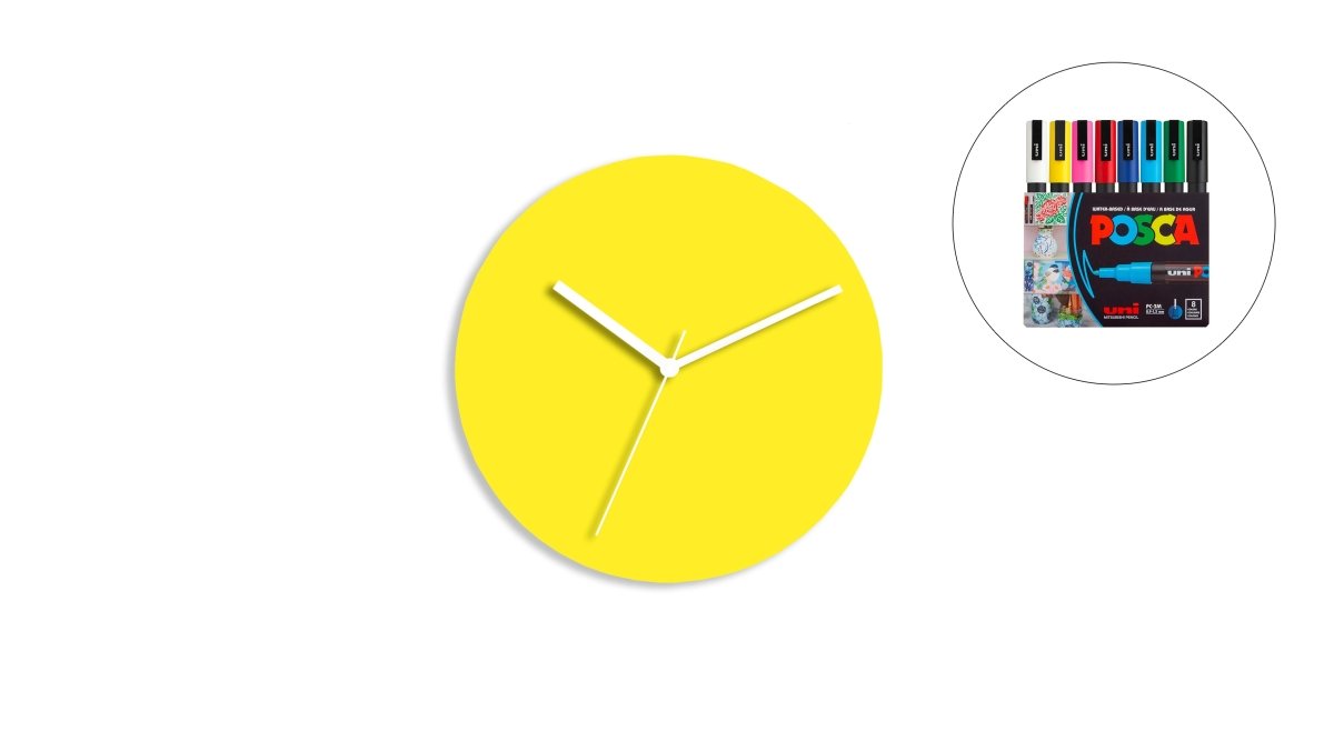 Sketch Clock® : L'horloge colorée créative et personnalisable à l'infini - Horloge - Aire - M195-43 - 54