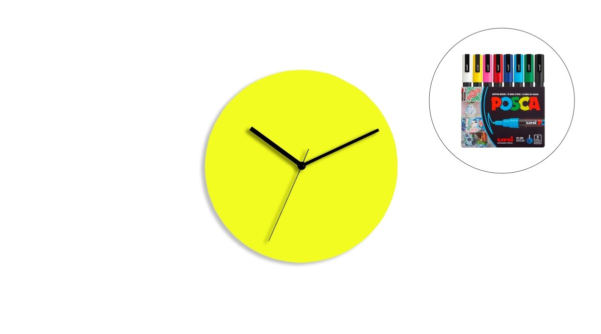 Sketch Clock® : L'horloge colorée créative et personnalisable à l'infini - Horloge - Aire - A212-10 - 50