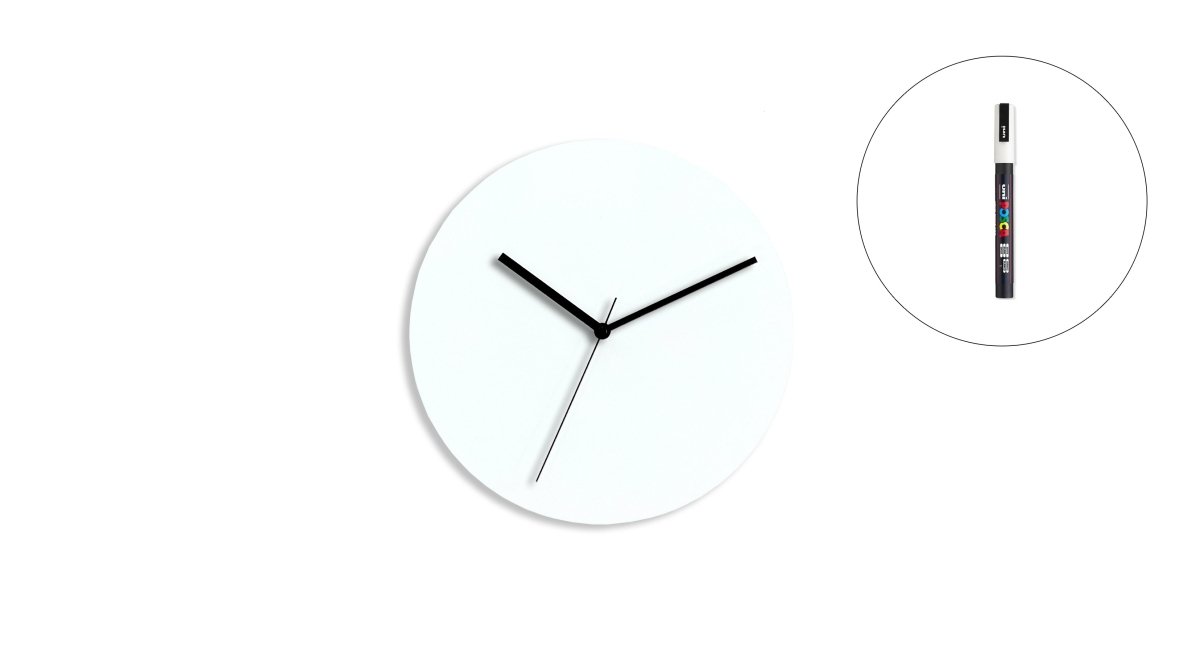 Sketch Clock® : L'horloge colorée créative et personnalisable à l'infini - Horloge - Aire - M195-5 - 16