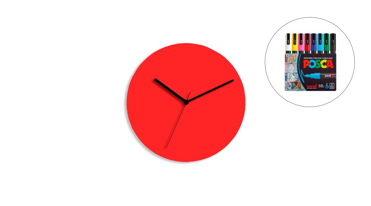 Sketch Clock® : L'horloge colorée créative et personnalisable à l'infini - Horloge - Aire - M195-39 - 41