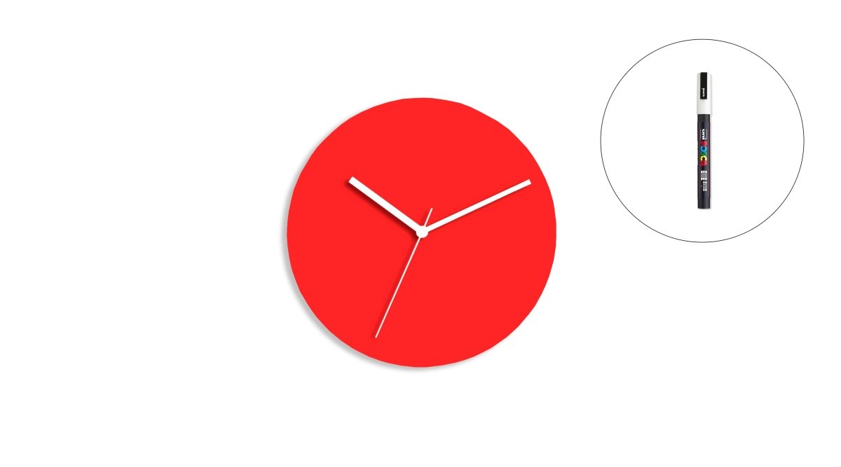 Sketch Clock® : L'horloge colorée créative et personnalisable à l'infini - Horloge - Aire - M195-33 - 35