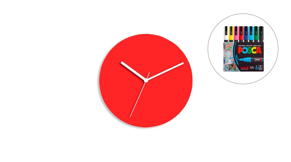 Sketch Clock® : L'horloge colorée créative et personnalisable à l'infini - Horloge - Aire - M195-35 - 37