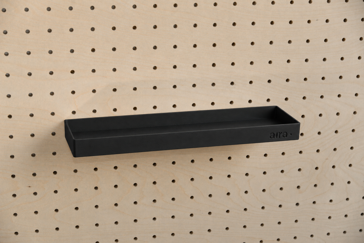 Pegboard Shelf with Lip – Wall-Mounted Storage Shelf