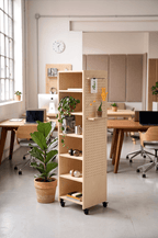 Tour de rangement pegboard sur roulettes – meuble à casiers mobile - Pegboard - Aire - TOUR1 - 1