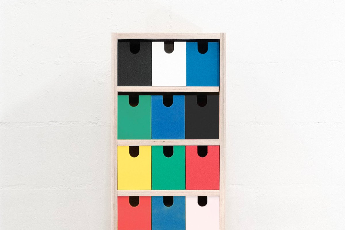 Tour de rangement perforée - Pegboard casier de rangement sur roulettes - Pegboard - Aire - TOUR1 - 8