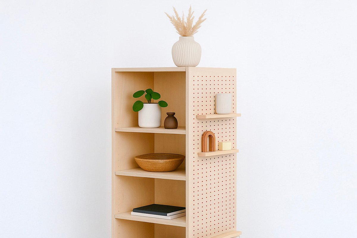 Tour de rangement perforée - Pegboard casier de rangement sur roulettes - Pegboard - Aire - TOUR1 - 2