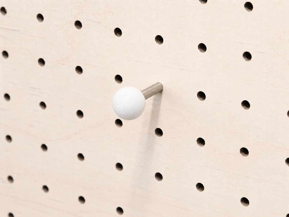 White peg for pegboard – Aire