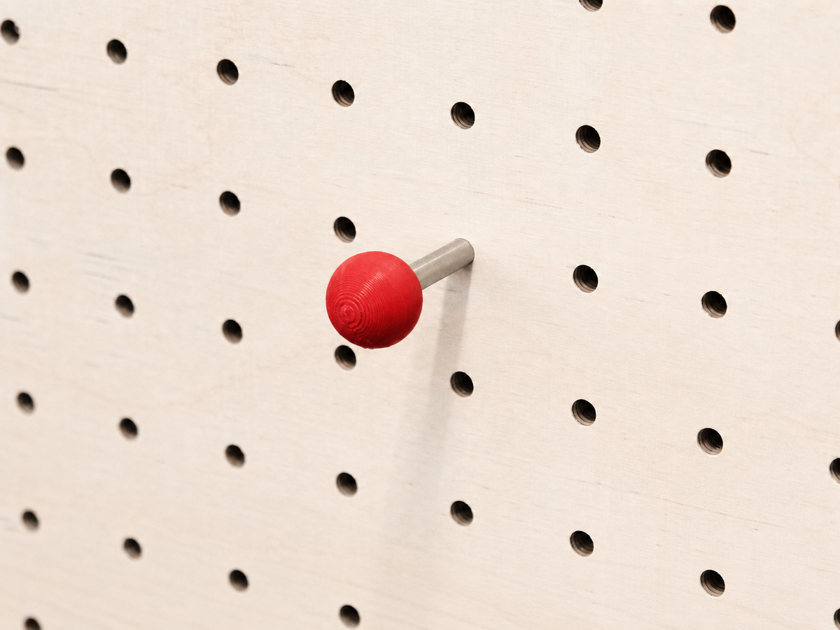 Red peg for pegboard – Aire