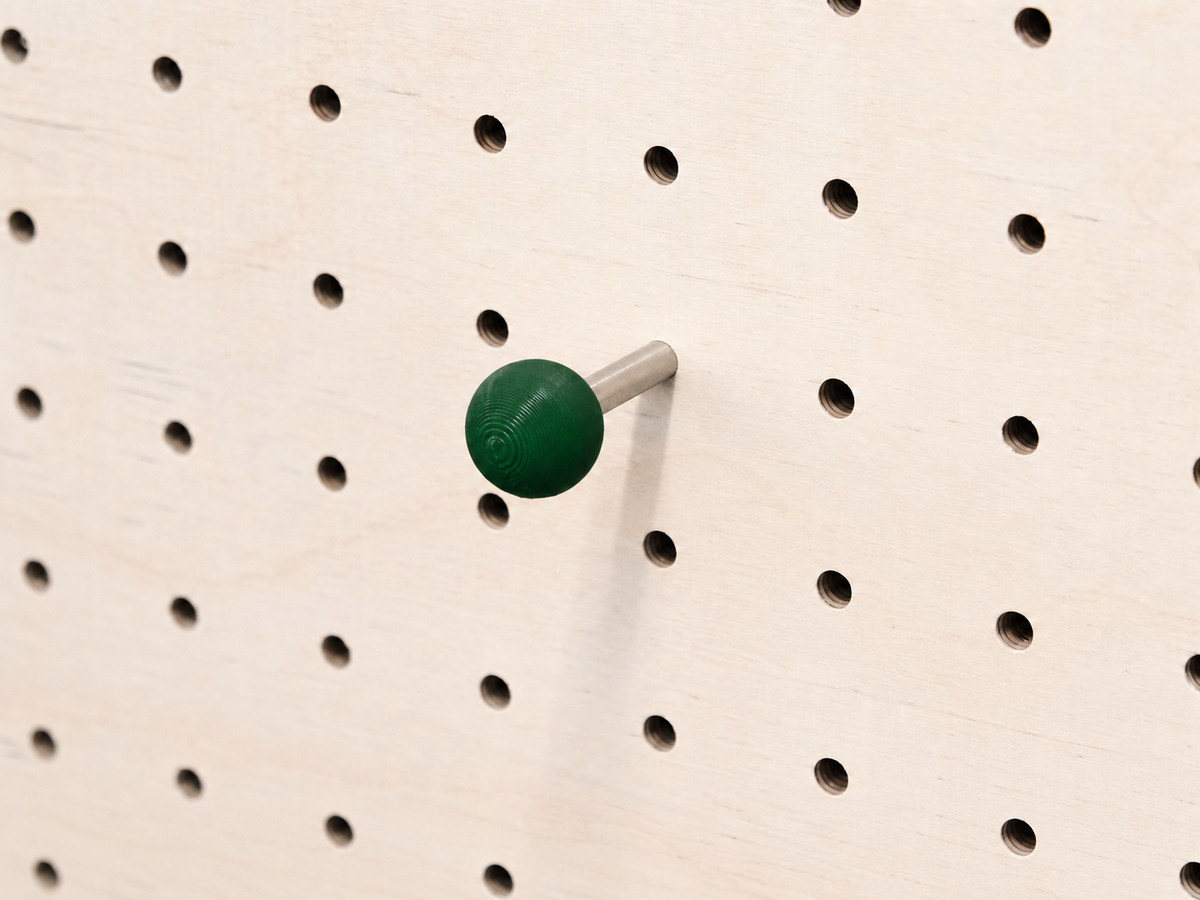 Dark green peg for pegboard – Aire