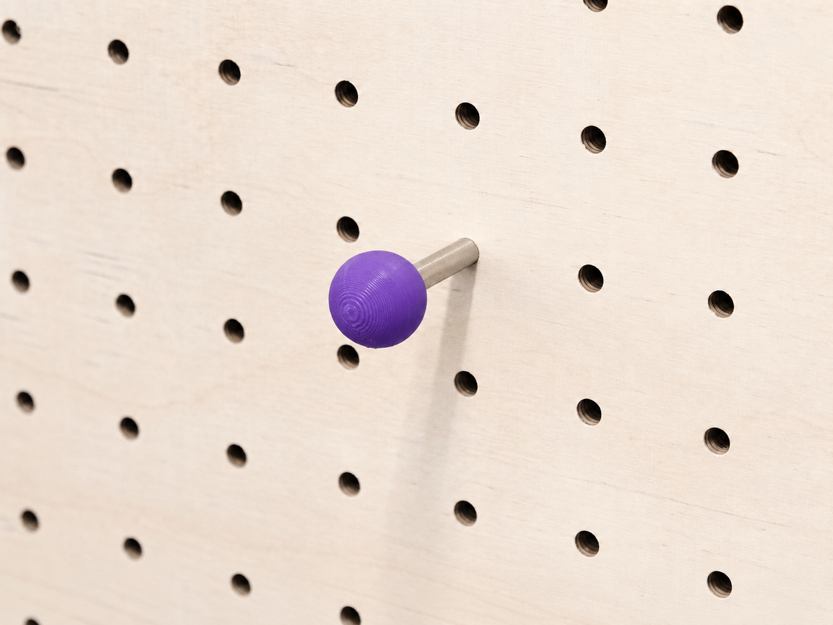 Purple peg for pegboard – Aire