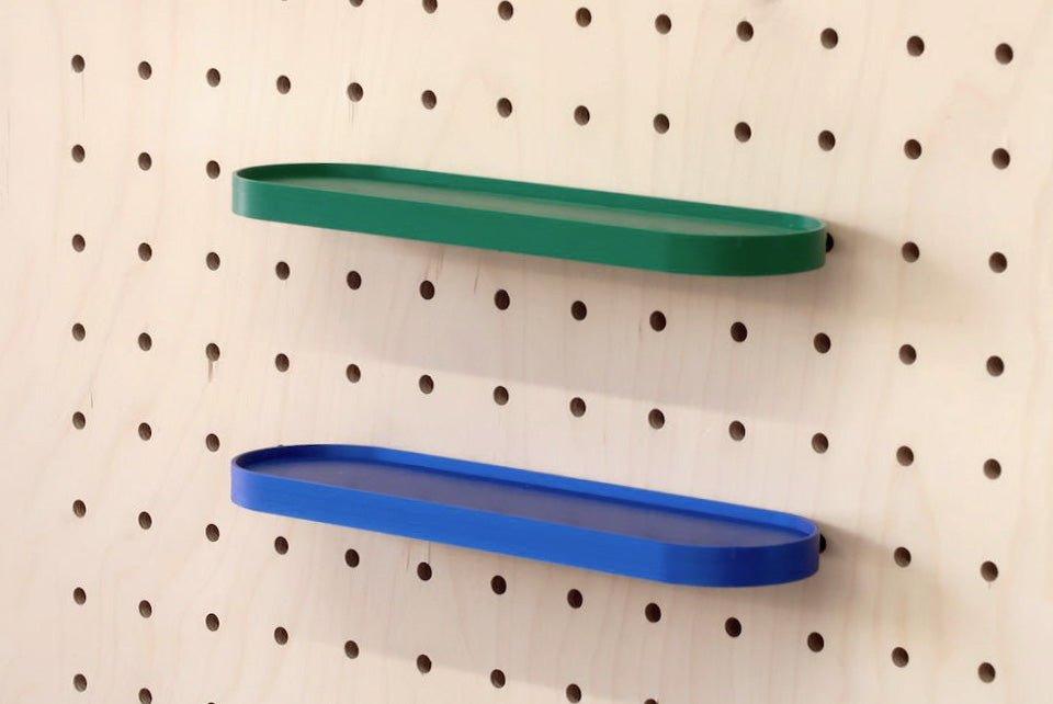 Étagère arrondie - tablette de rangement retro pour Pegboard - Quark