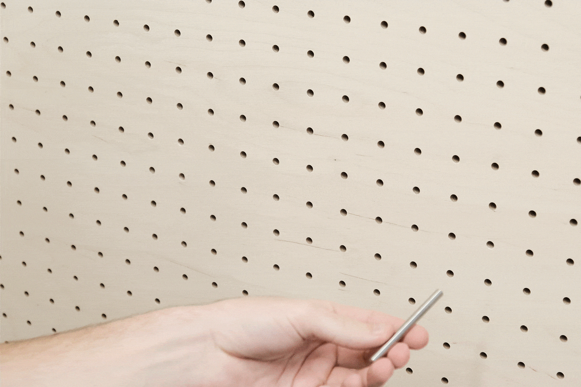Jar holder - shelf for spices and beads - pegboard accessory - Aire