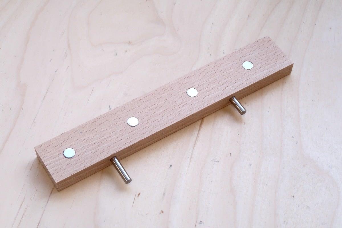 Porte - clés magnétique en bois pour Pegboard - 4 trousseaux - Accessoires - Aire - A87-1 - 6