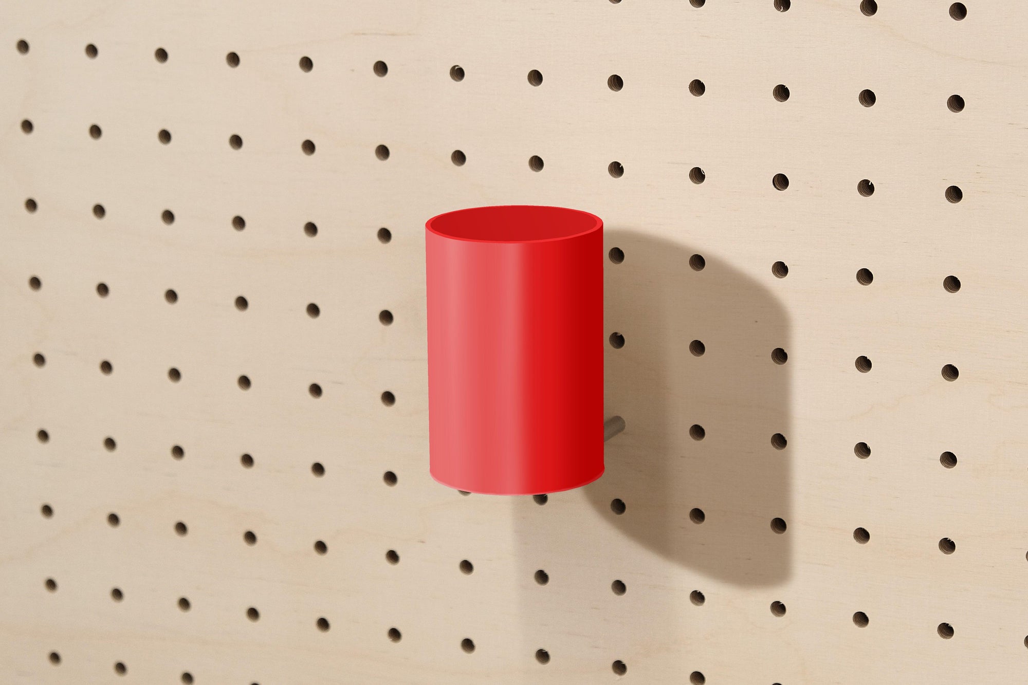 Pot à stylos flottant pour Pegboard - Design minimaliste - Quark