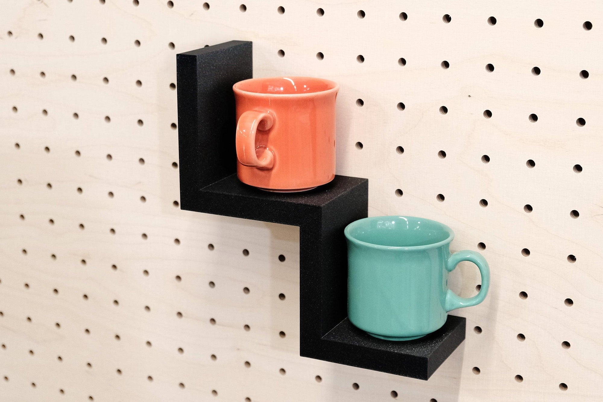 Rangement etagere en escalier - porte objets minimaliste en impression 3D - Quark