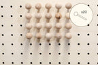 Tourillons en bois pour Pegboard avec billes en bois tournées - Accessoires - Aire - A60-1 - 8