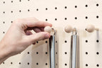 Tourillons en bois pour Pegboard avec billes en bois tournées - Accessoires - Aire - A18-1 - 3