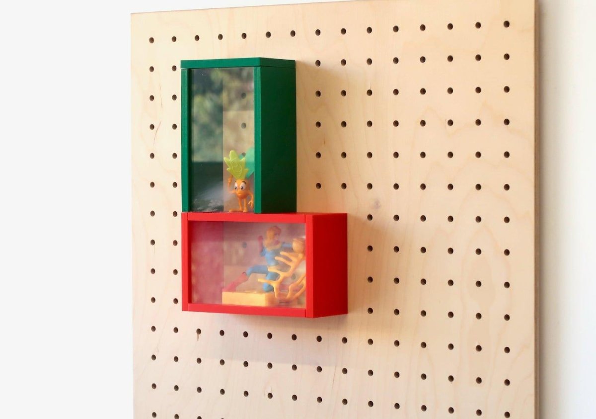 Vitrine produits pour Pegboard - Présentoir produits sur panneau perforé - Accessoires - Aire - A148-17 - 4